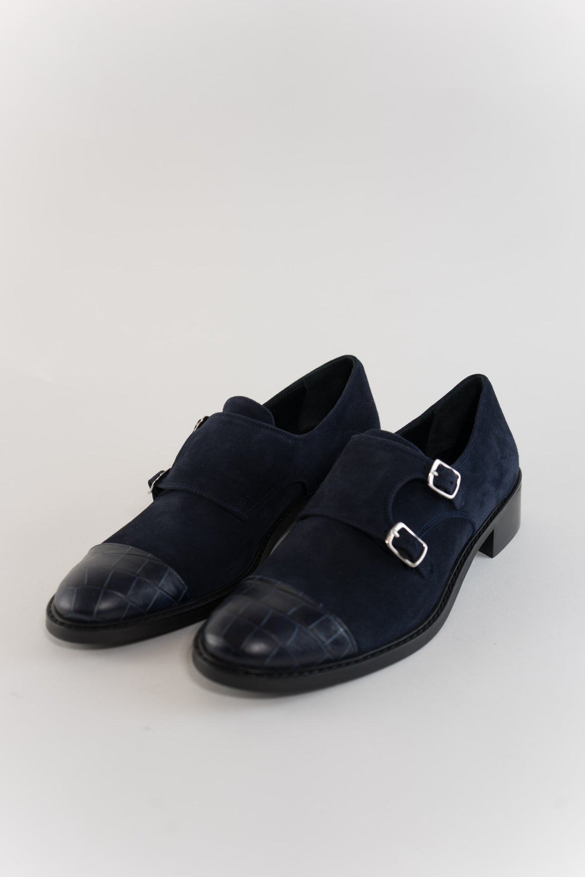 Alberto Zago Blue Buckle Loafer