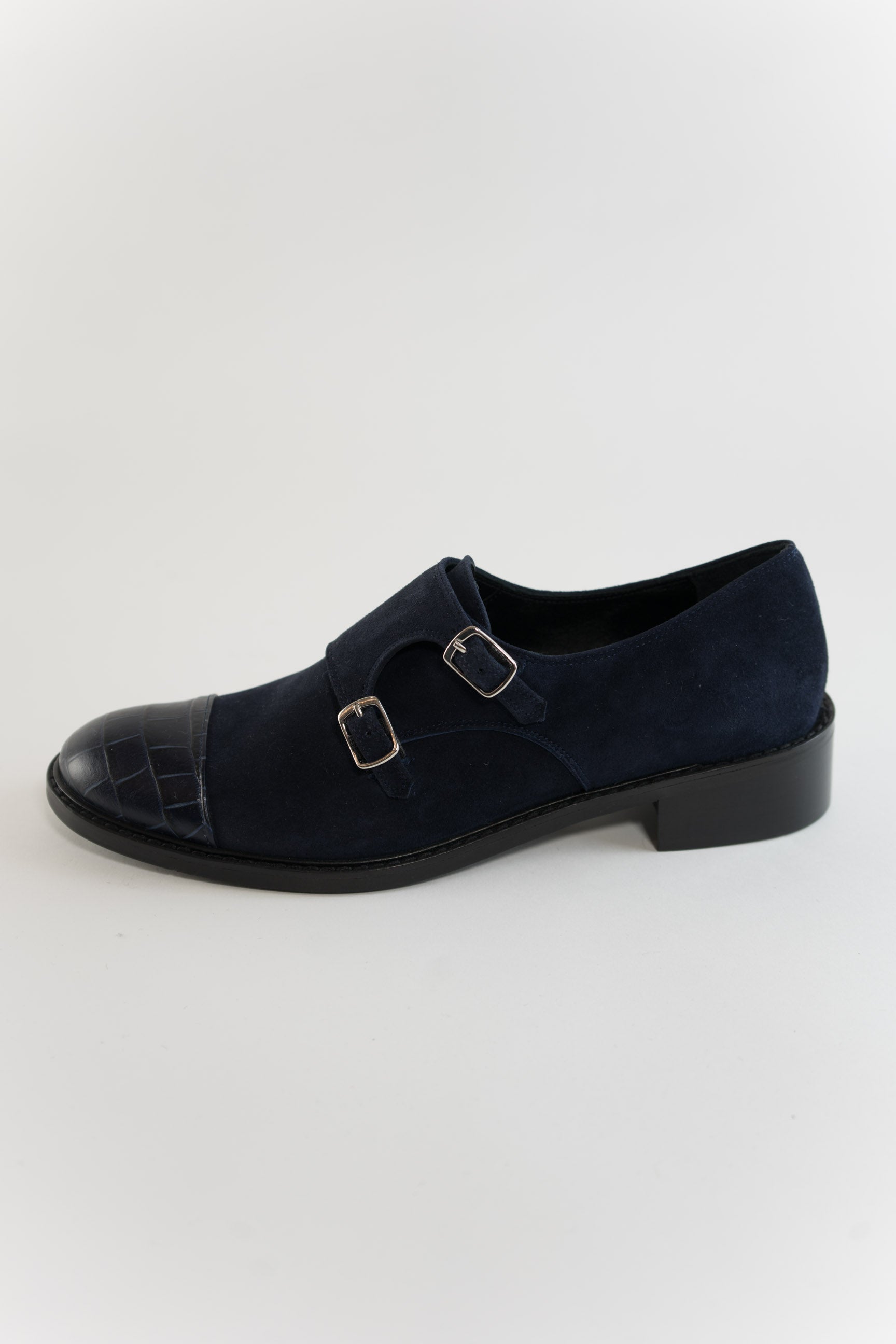 Alberto Zago Blue Buckle Loafer