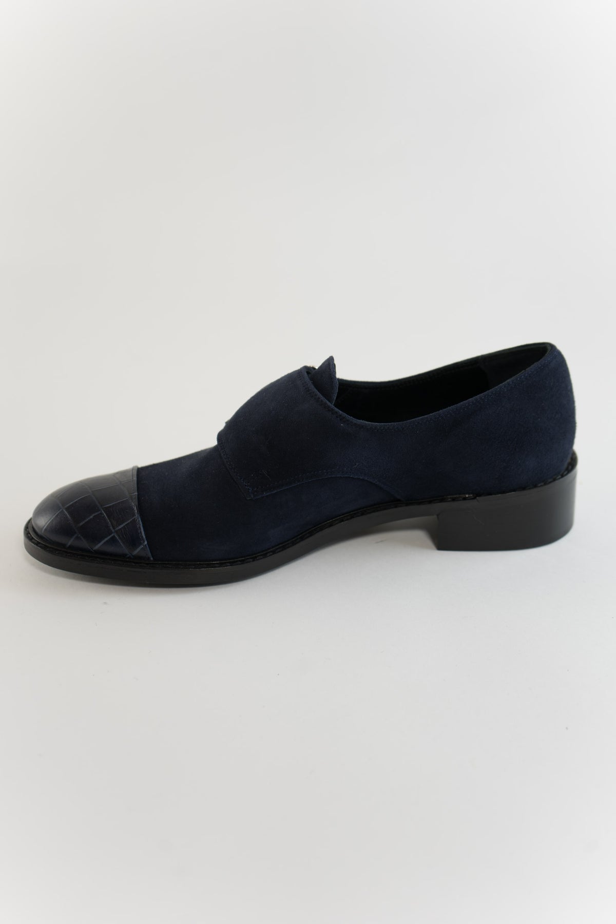 Alberto Zago Blue Buckle Loafer