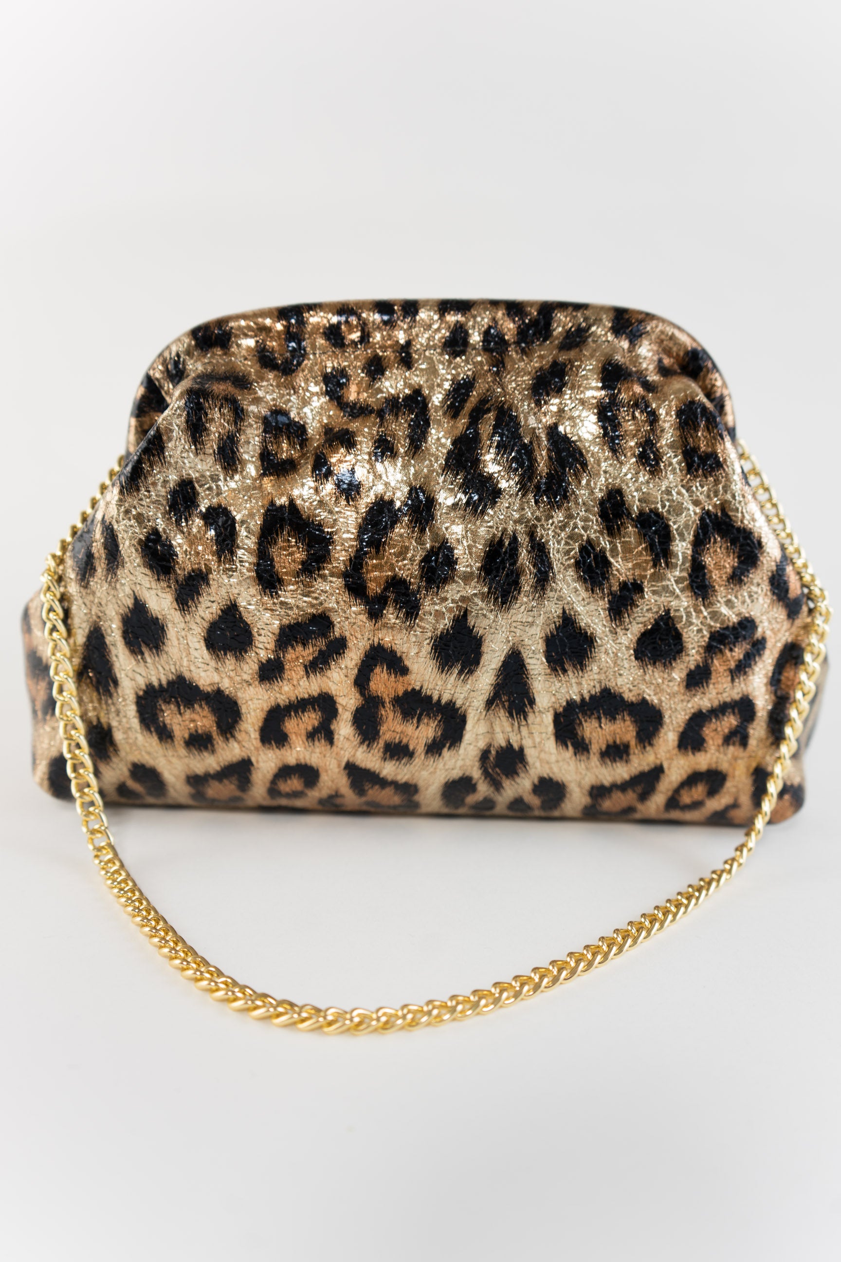 Caterina Bertini Evening Clutch Animalprint