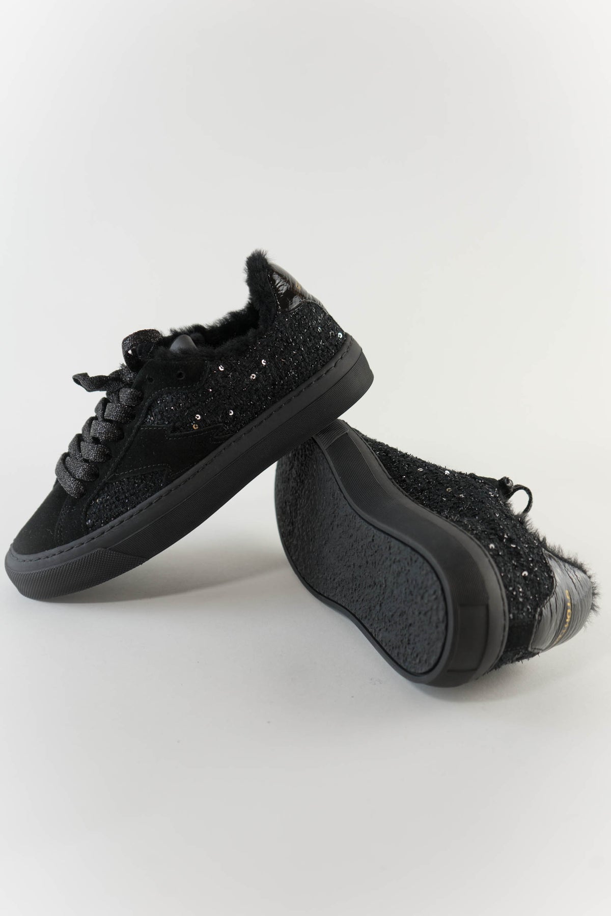 Stokton Black Suede Sneakers