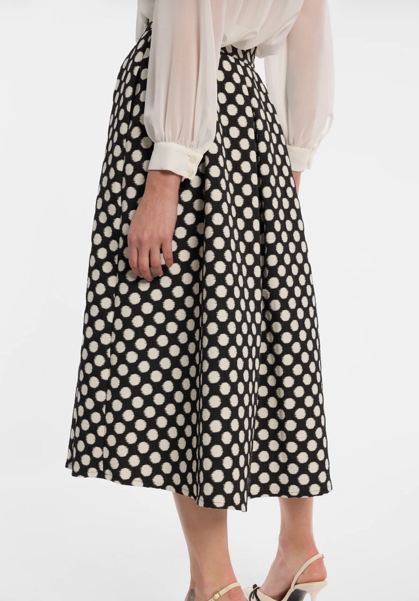 Ana Alcazar Peplum Midi Skirt Enlora