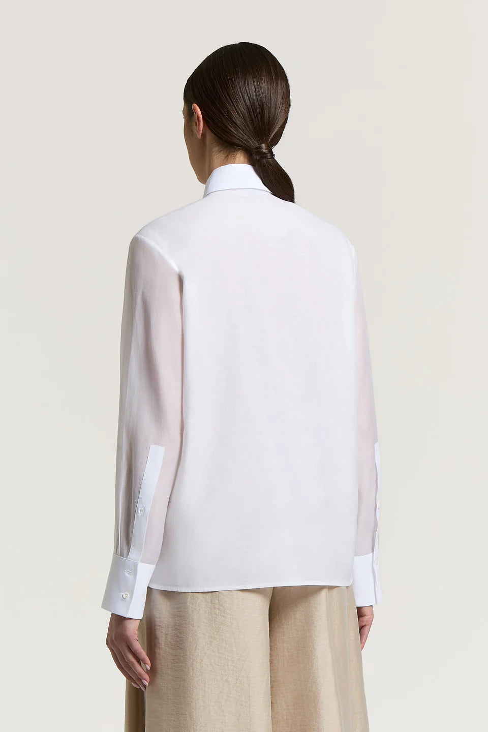 Peserico White Silk Cotton Shirt