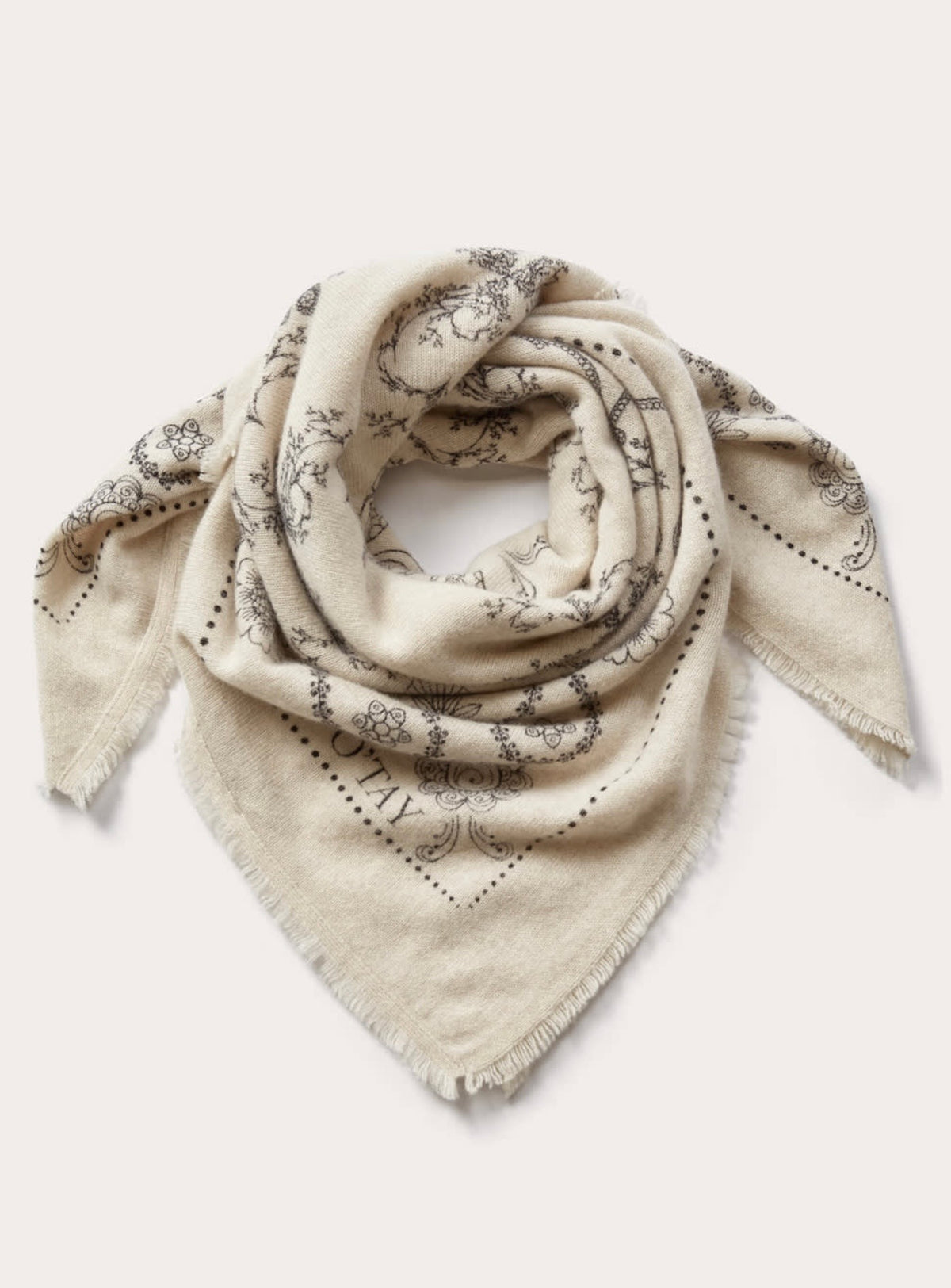 O'tay Audrey Scarf in Warm Beige
