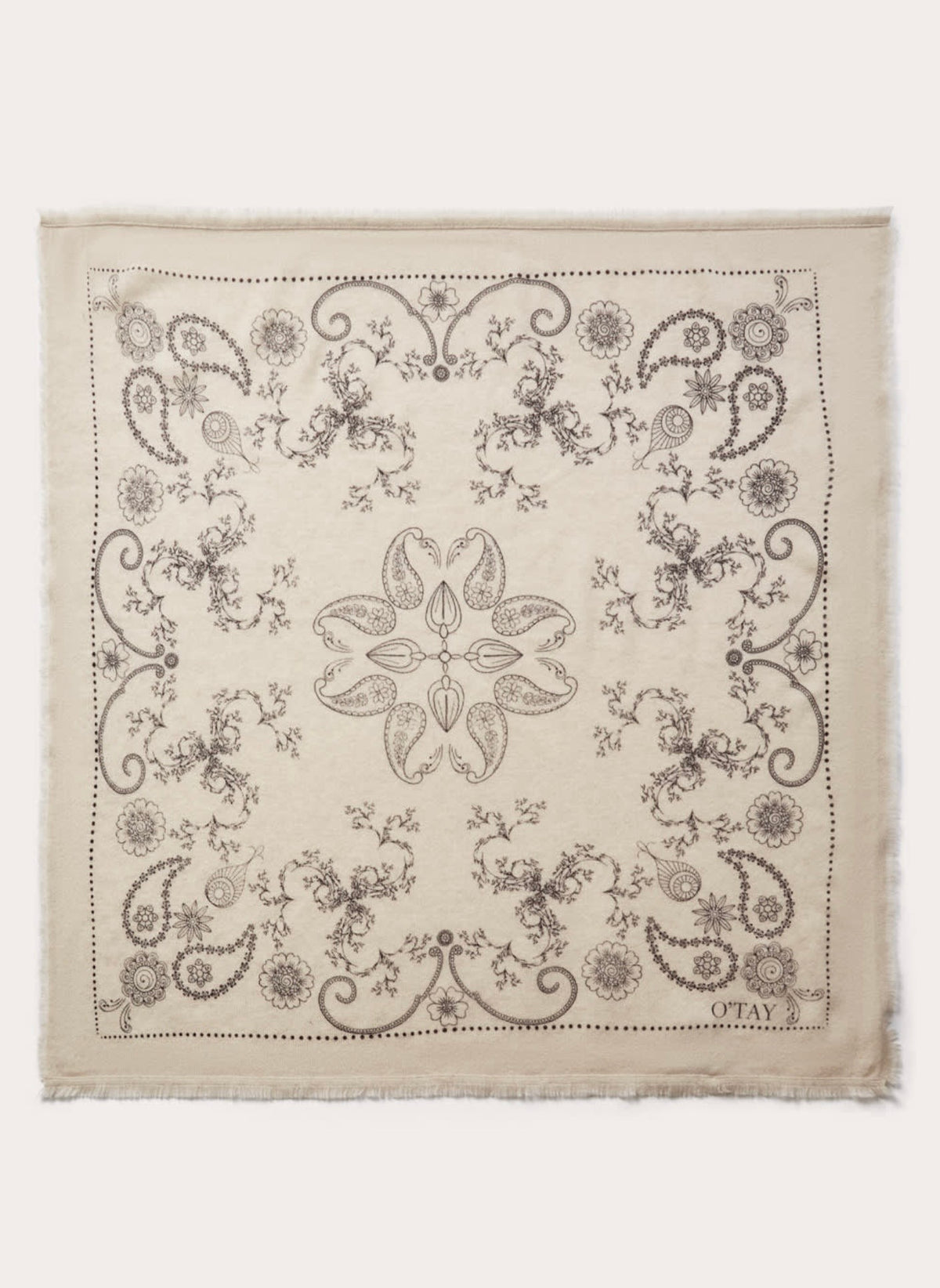 O'tay Audrey Scarf in Warm Beige