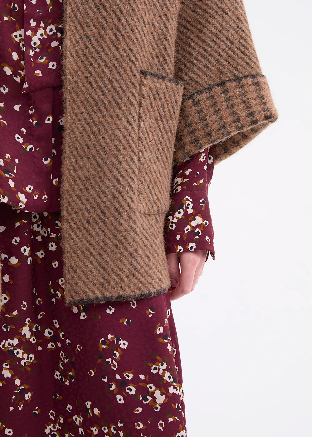 Rosso 35 Jacquard Knit Cardigan
