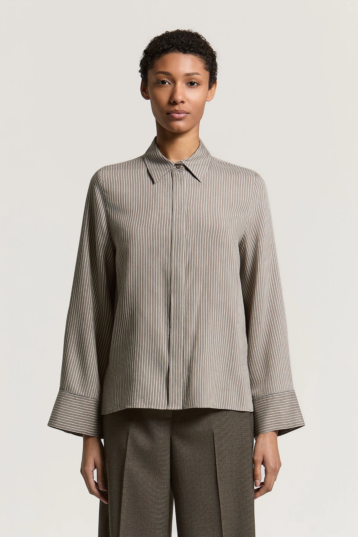 Peserico Leaf Collar Shirt