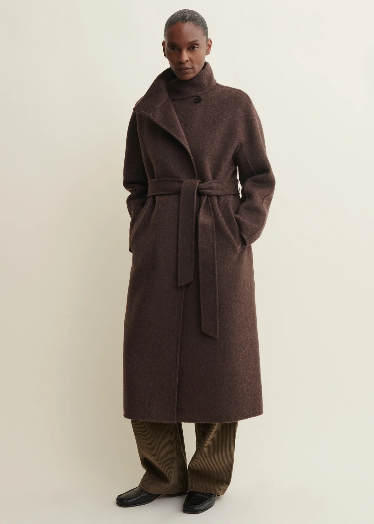 Arma Long Bodhi Hairy Wool Coat