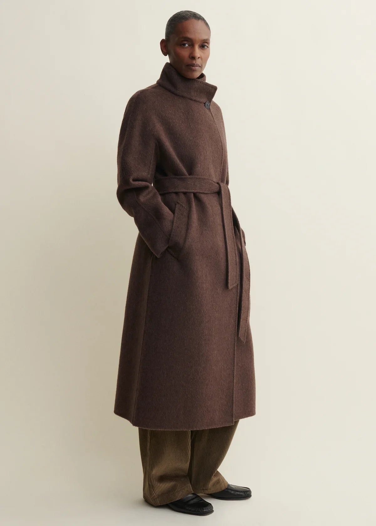 Arma Long Bodhi Hairy Wool Coat