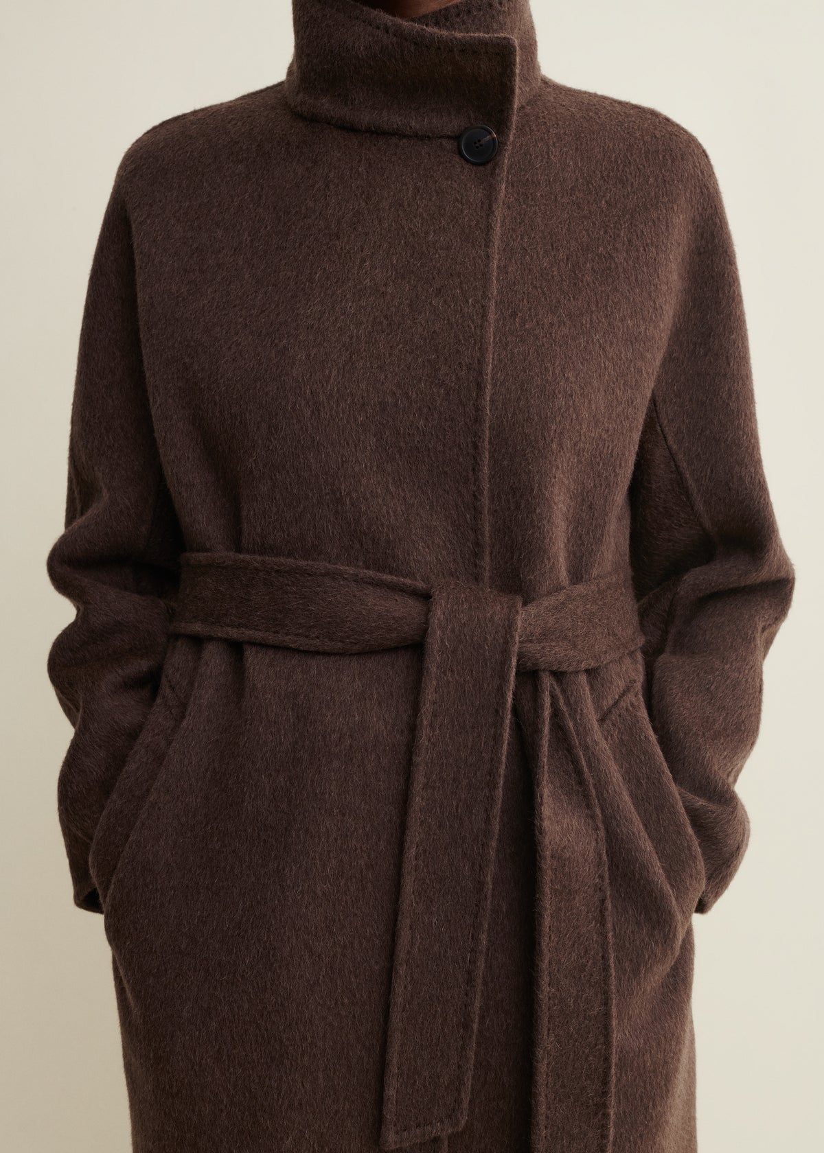 Arma Long Bodhi Hairy Wool Coat