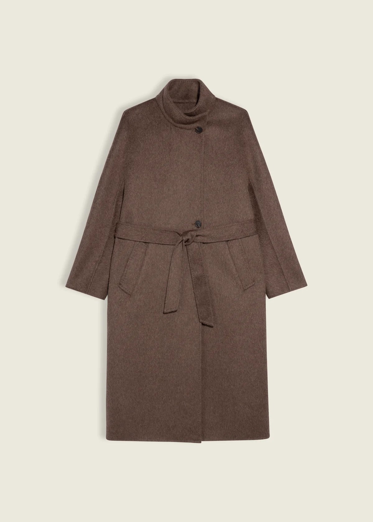 Arma Long Bodhi Hairy Wool Coat
