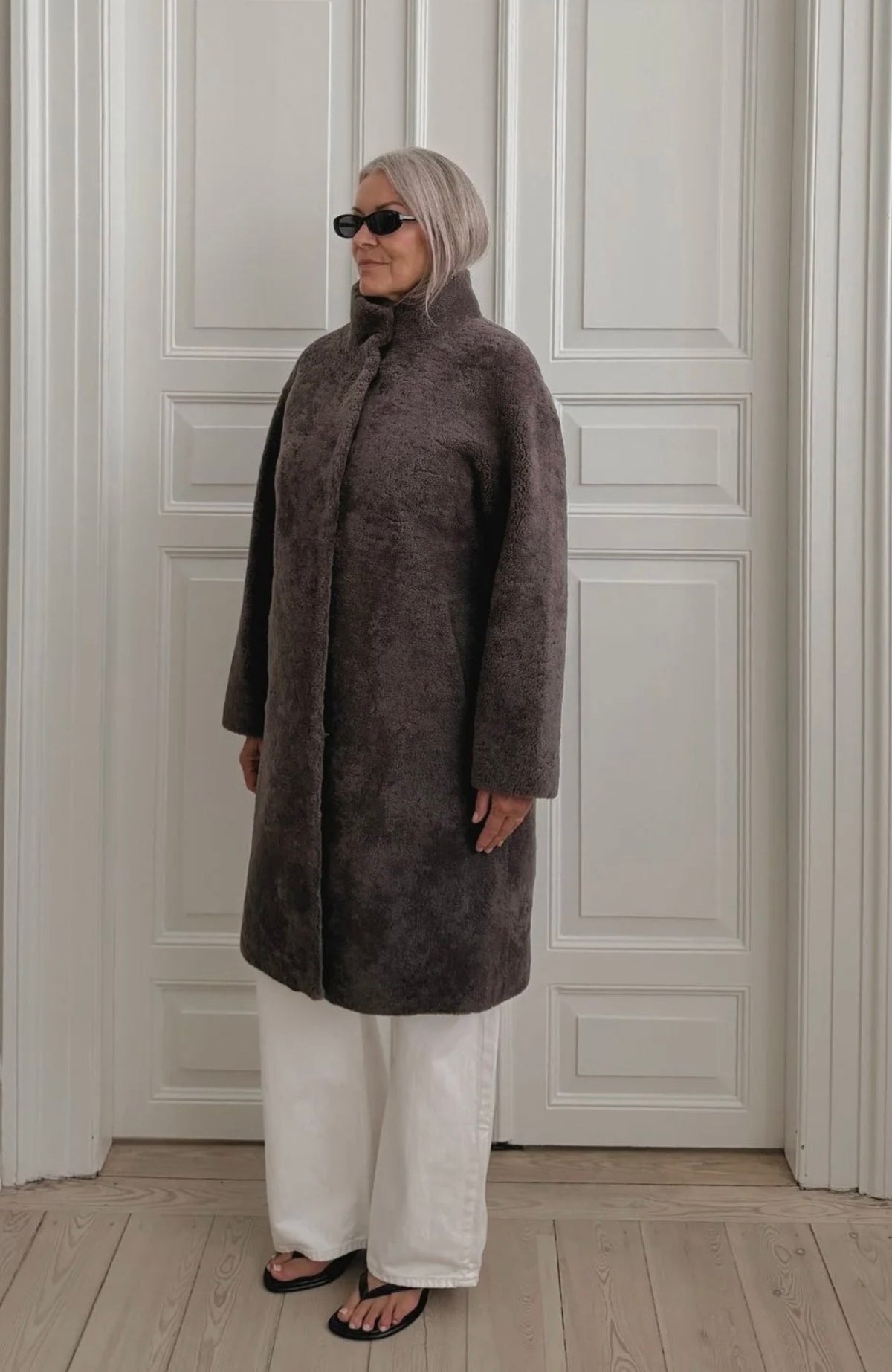 O’tay Jaclyn Shearling Coat