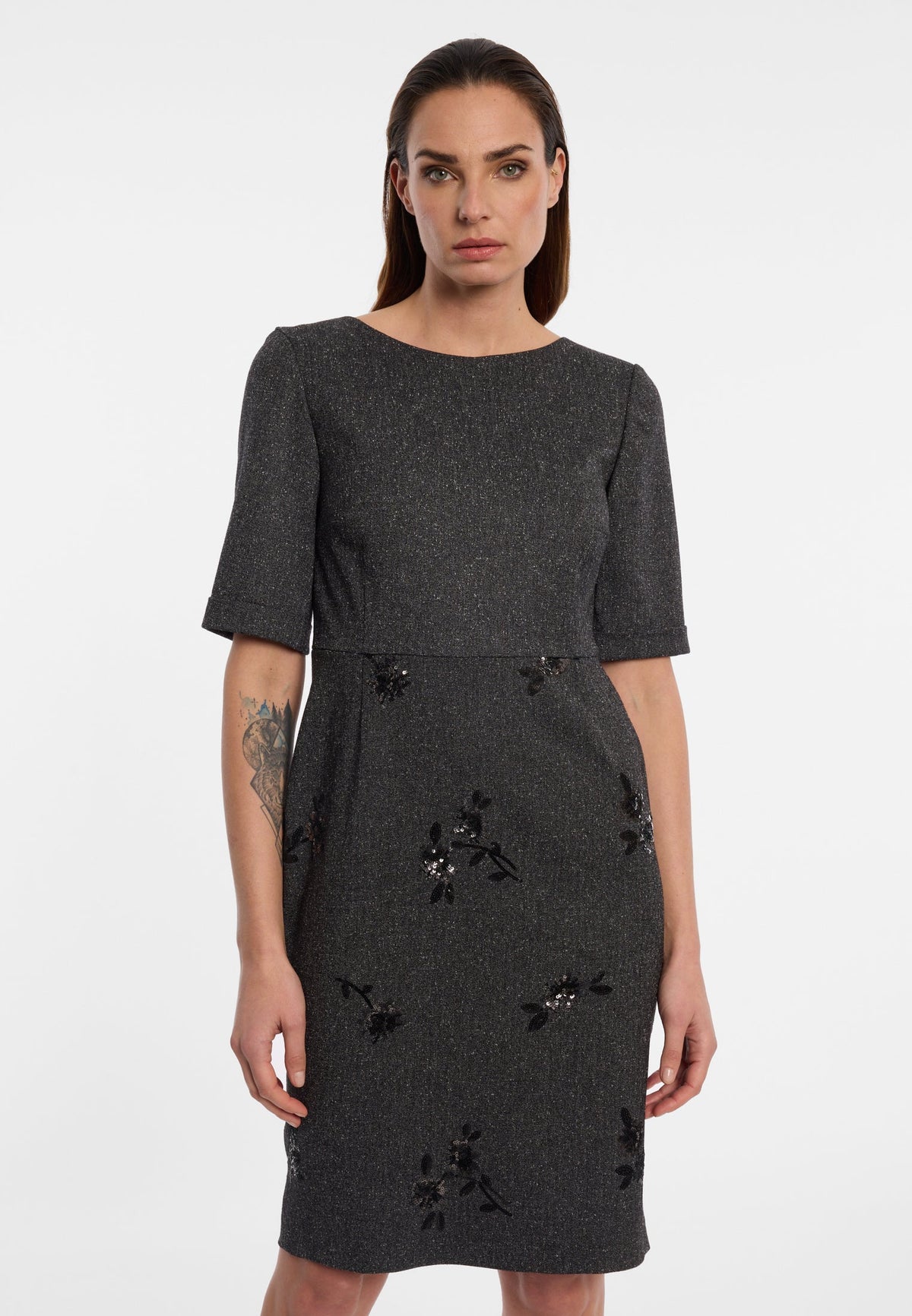 Ana Alcazar Enliratelle Shift Dress in Anthracite
