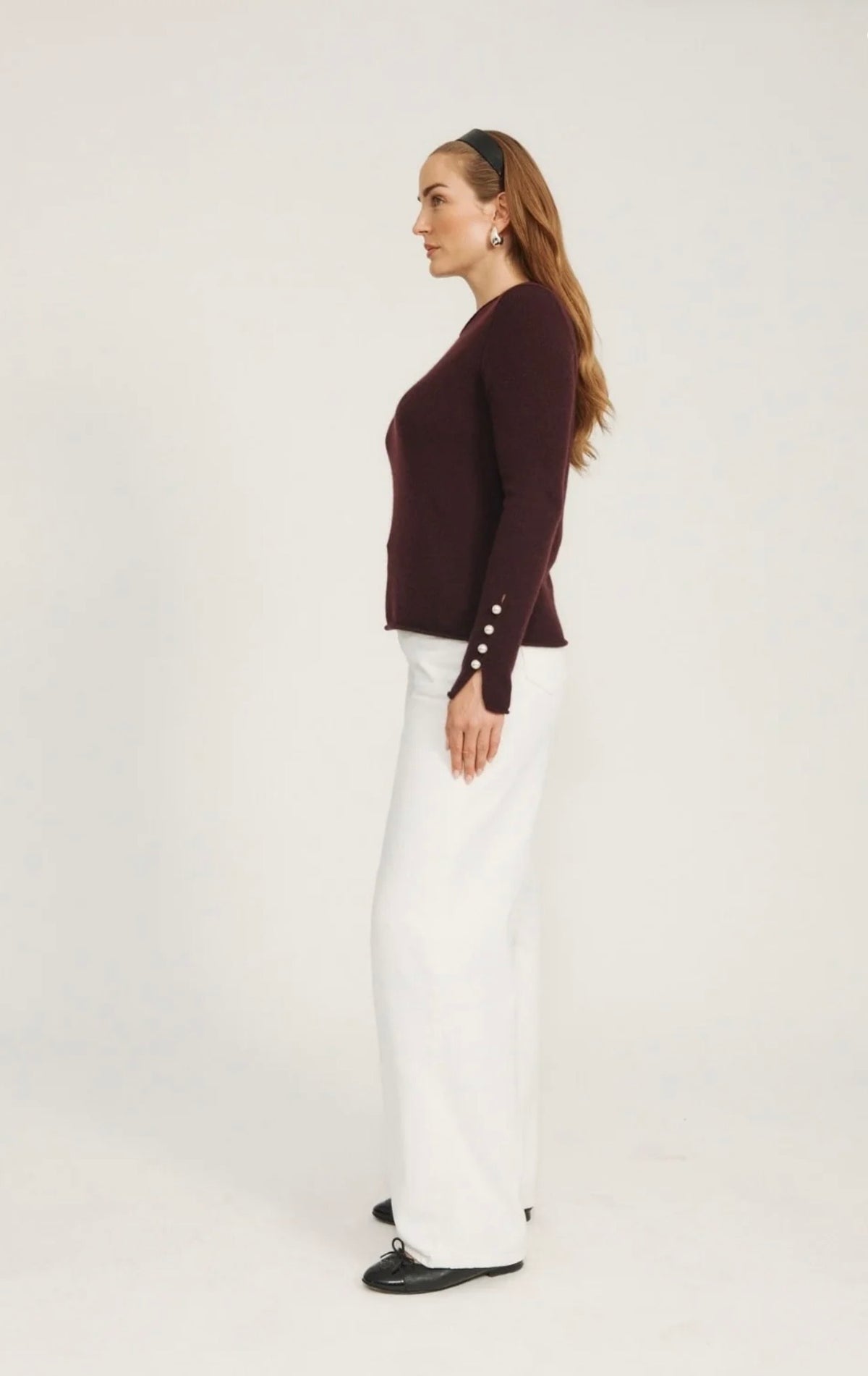 O'tay Abbelone Sweater in Plum