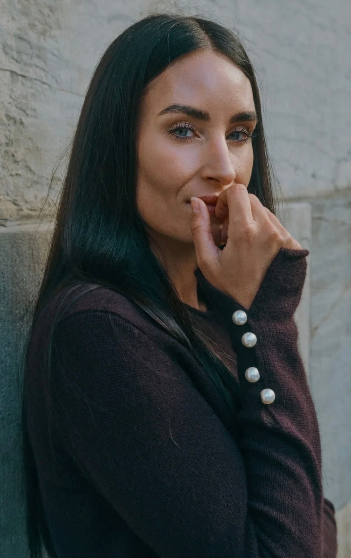 O'tay Abbelone Sweater in Plum