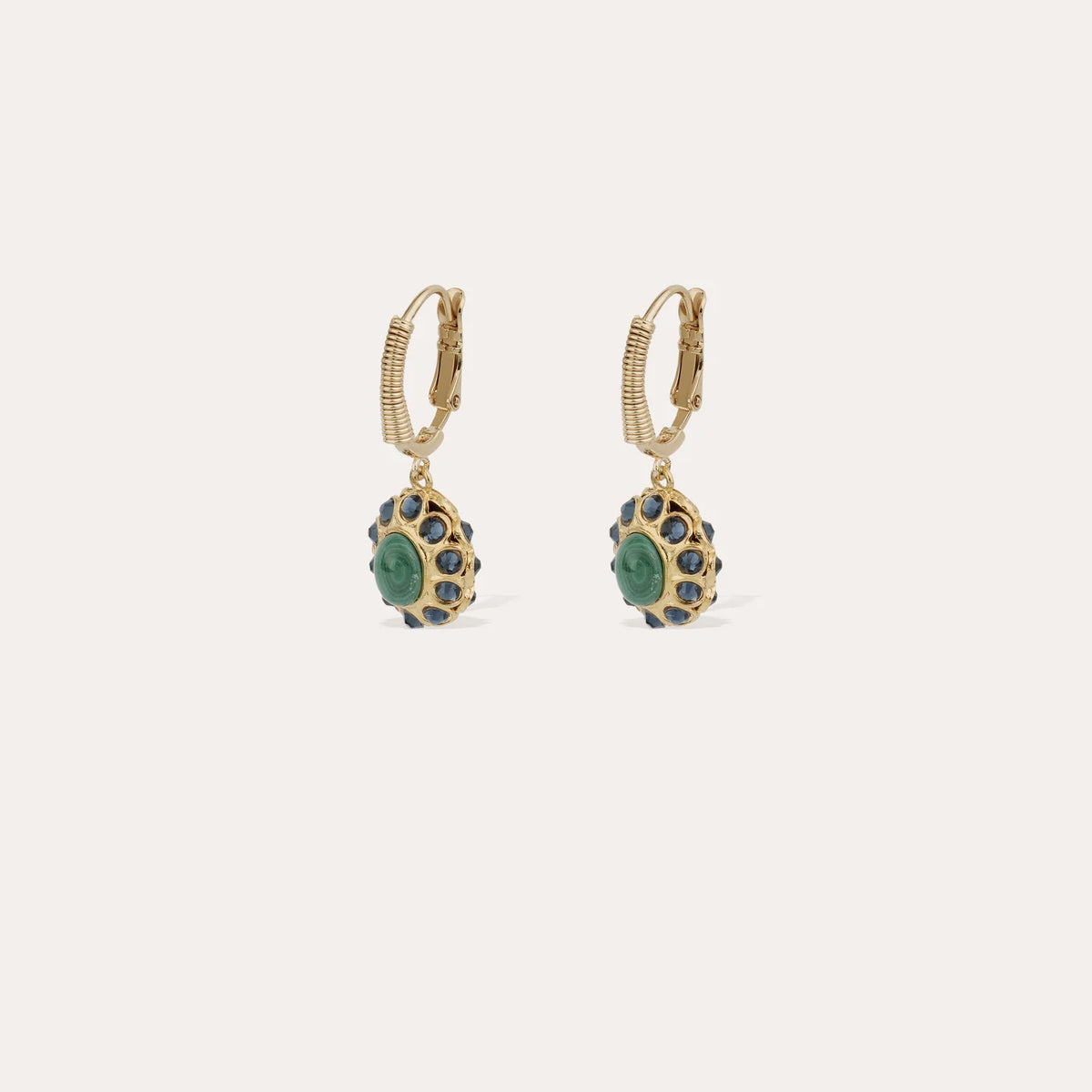 Gas Bijoux Tao Splash Earrings in Malachite