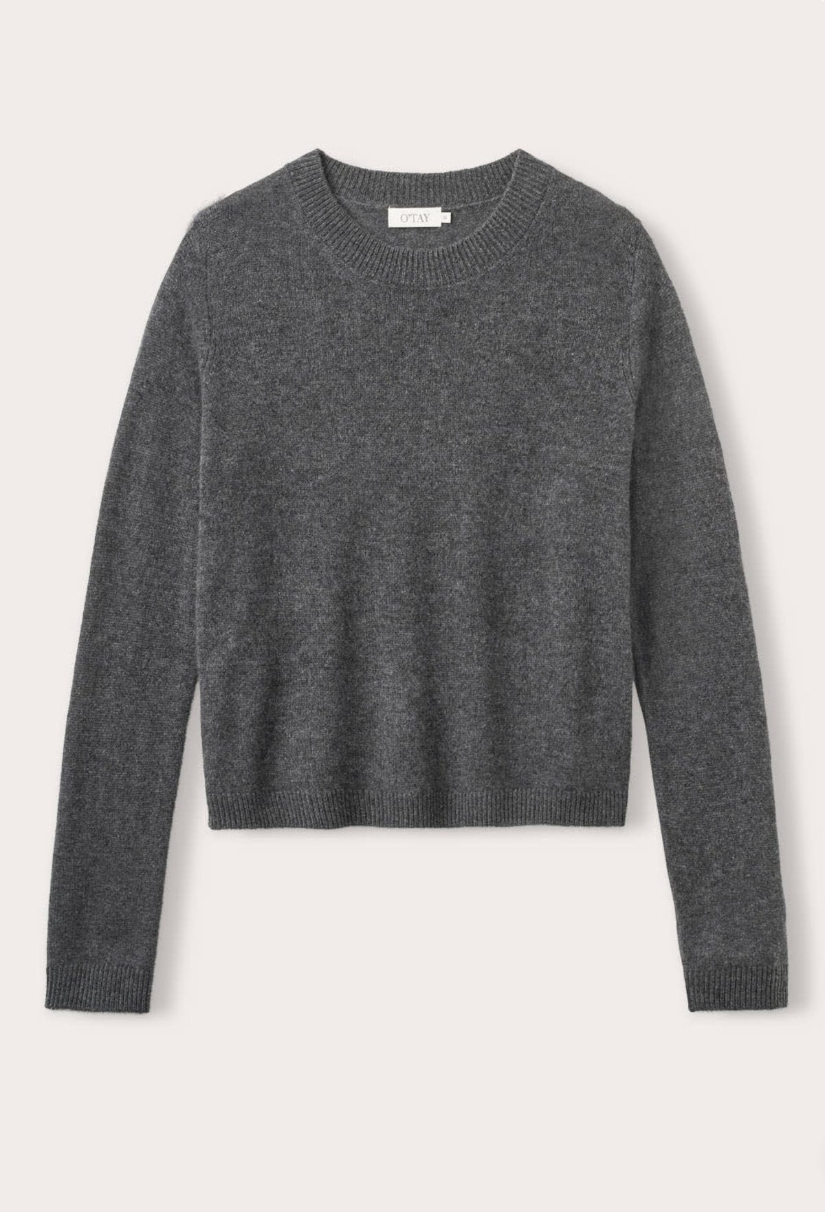 O'tay Lace Blouse in Dark Grey Melange