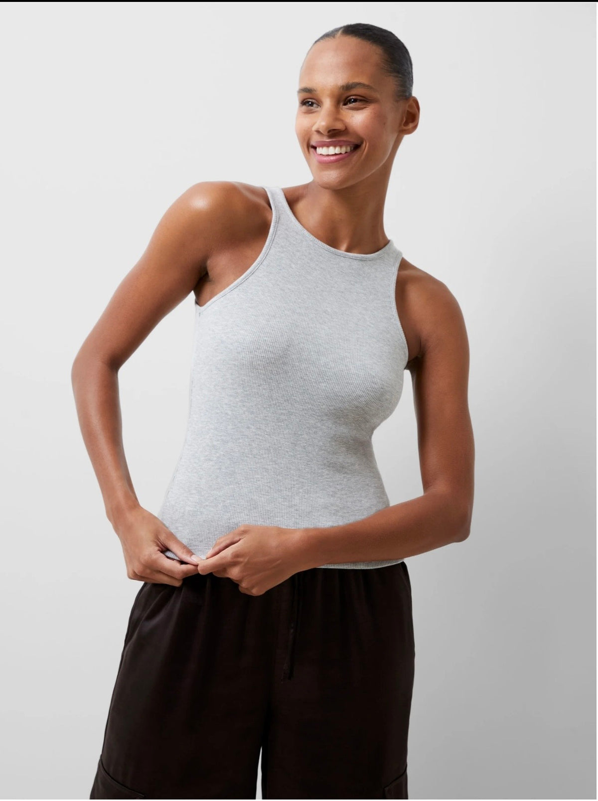 French Connection Gray Tank Top