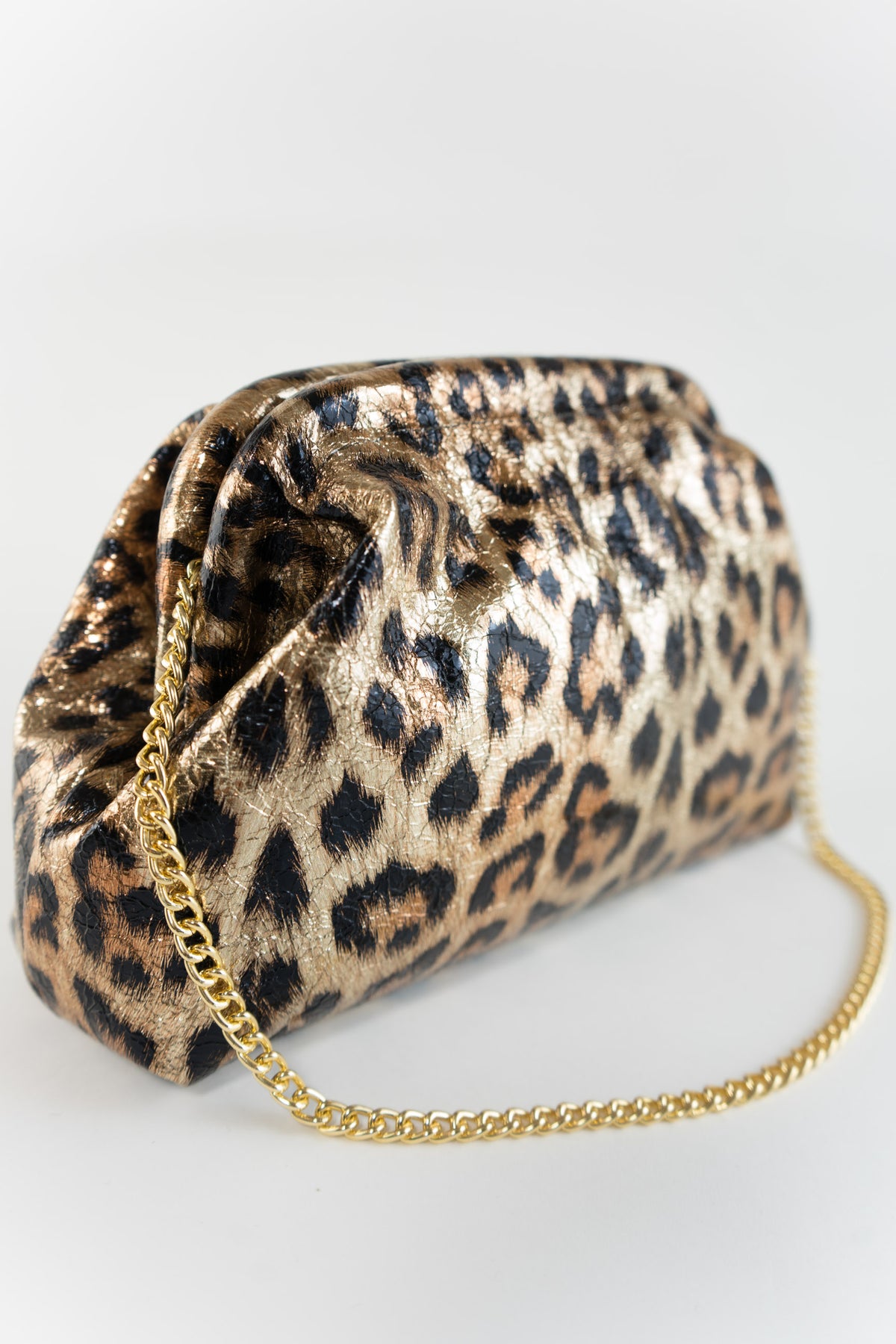 Caterina Bertini Evening Clutch Animalprint
