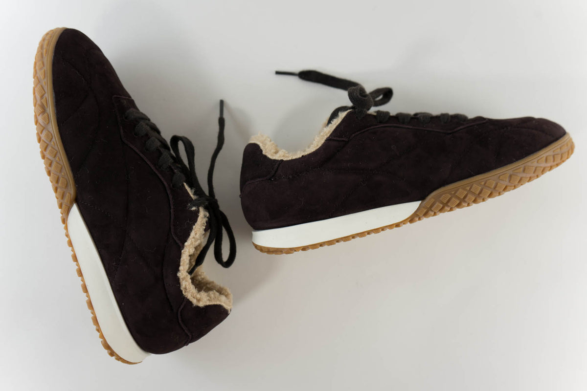 Stokton Dark Brown Suede Sneakers