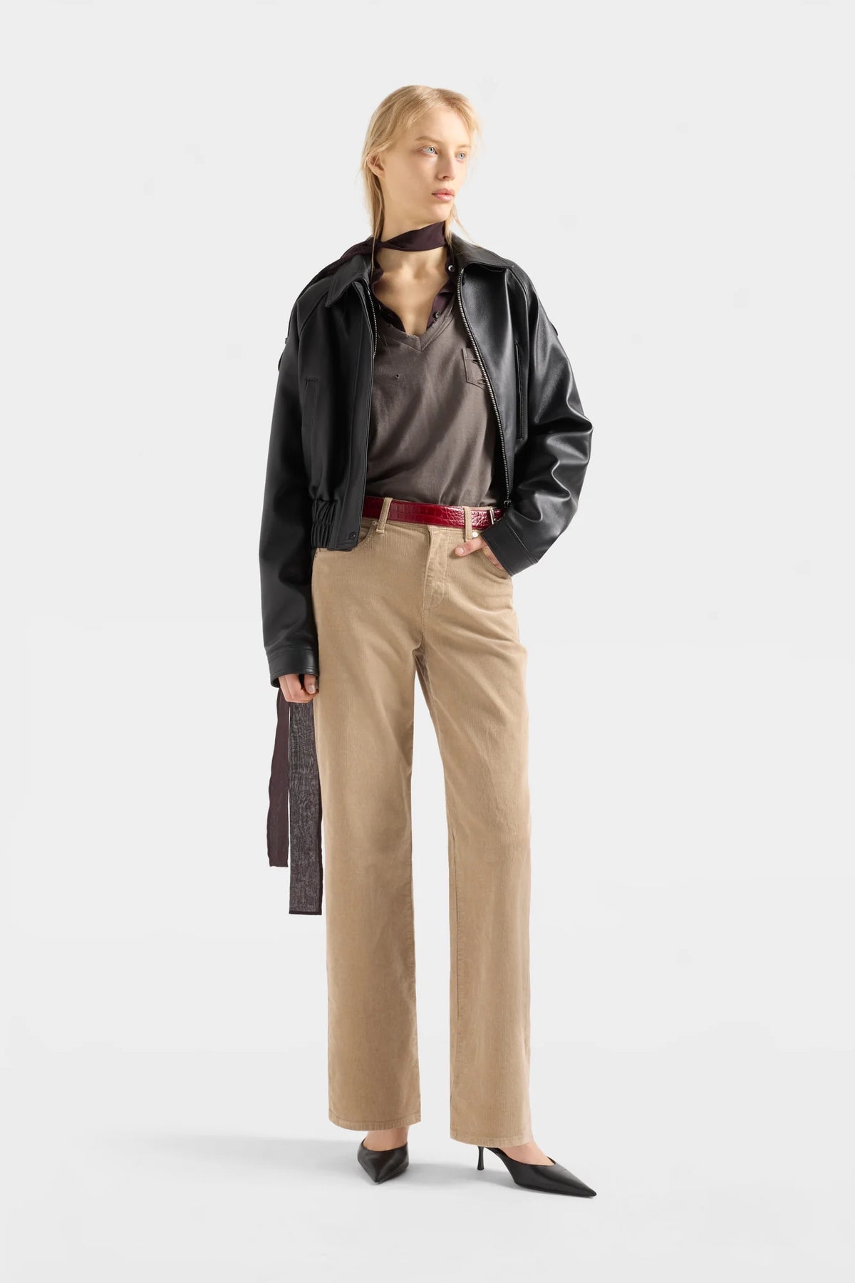 7 For All  Mankind Stovepipe Straight  Winter Beige