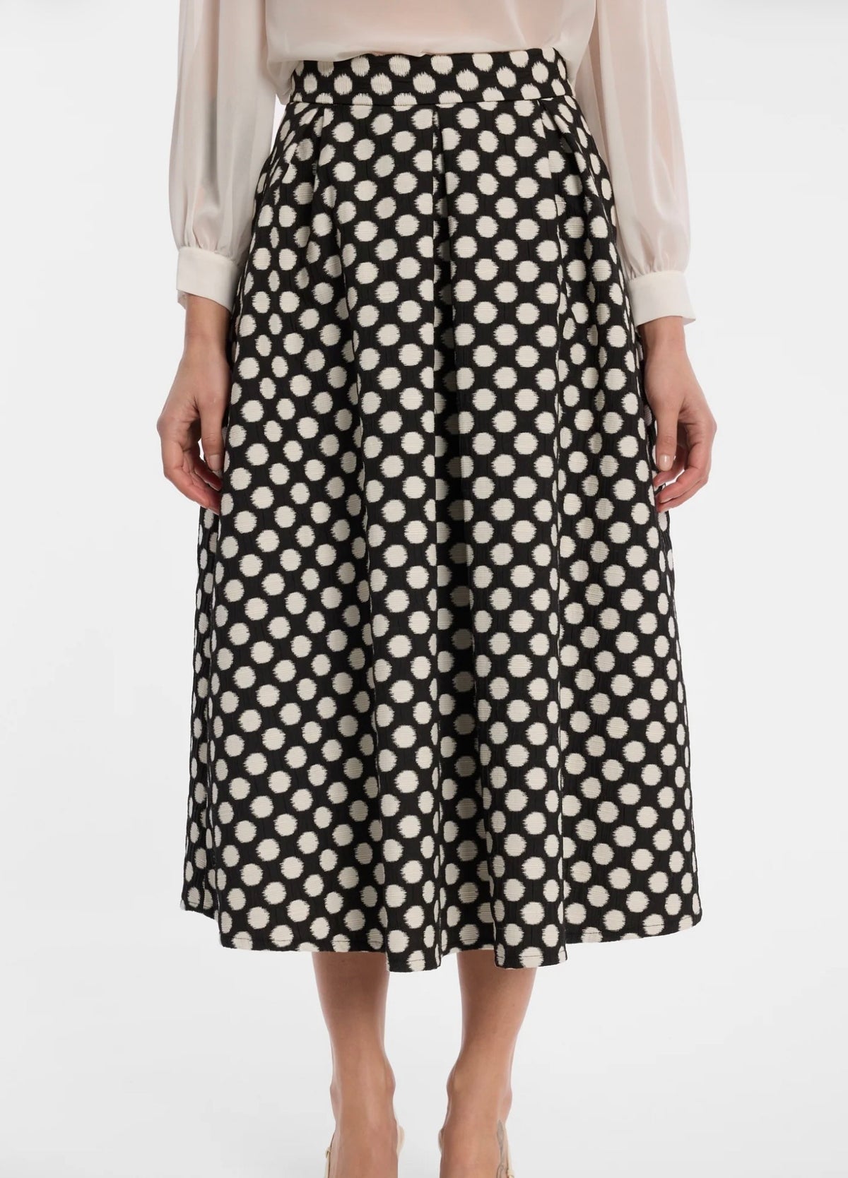 Ana Alcazar Peplum Midi Skirt Enlora