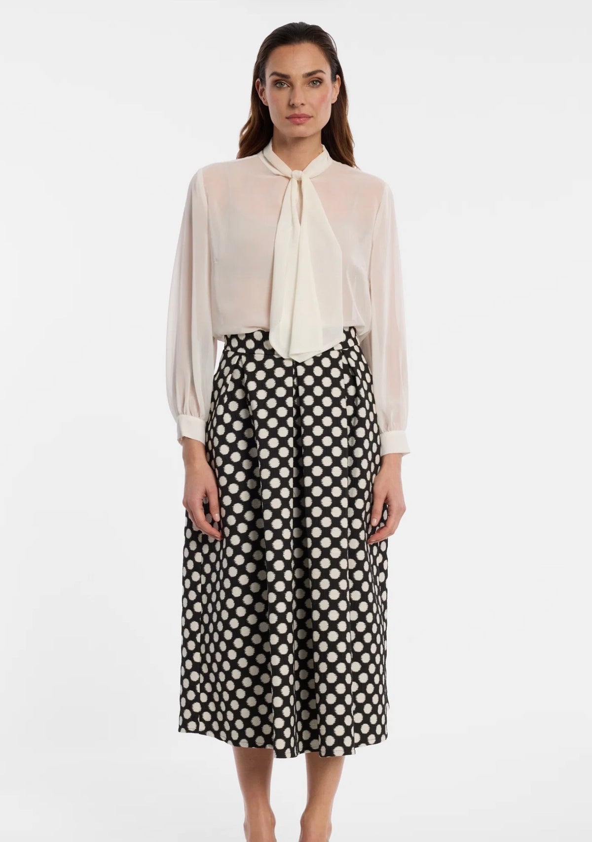 Ana Alcazar Peplum Midi Skirt Enlora
