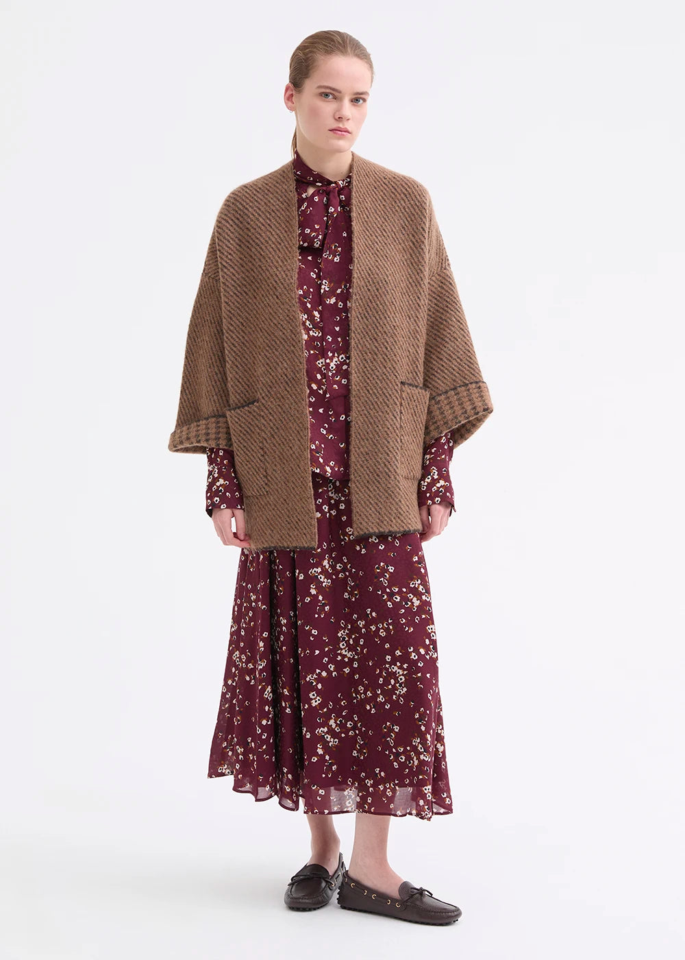 Rosso 35  Jacquard Knit Cardigan