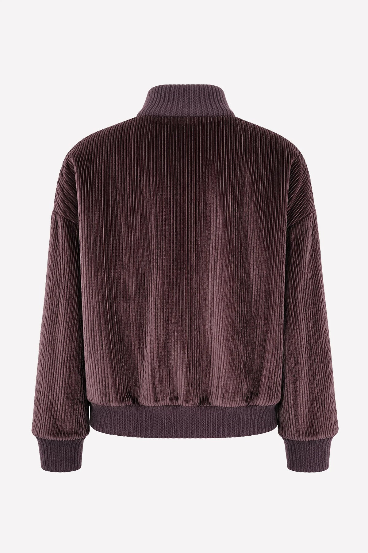 Kristina Ti. Ottavia Oversize Velvet Bomber Jacket