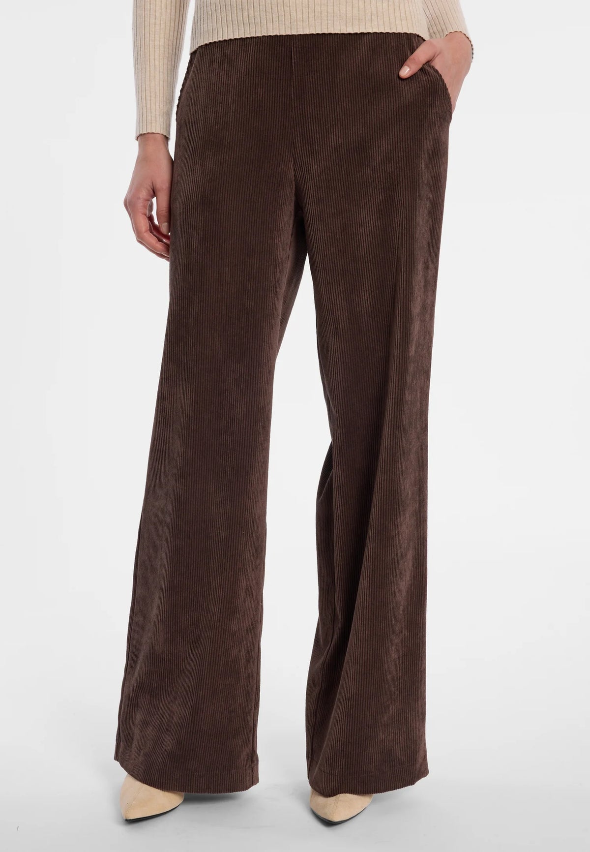 Ana Alcazar Wide-Leg Corduroy Trousers Enliria