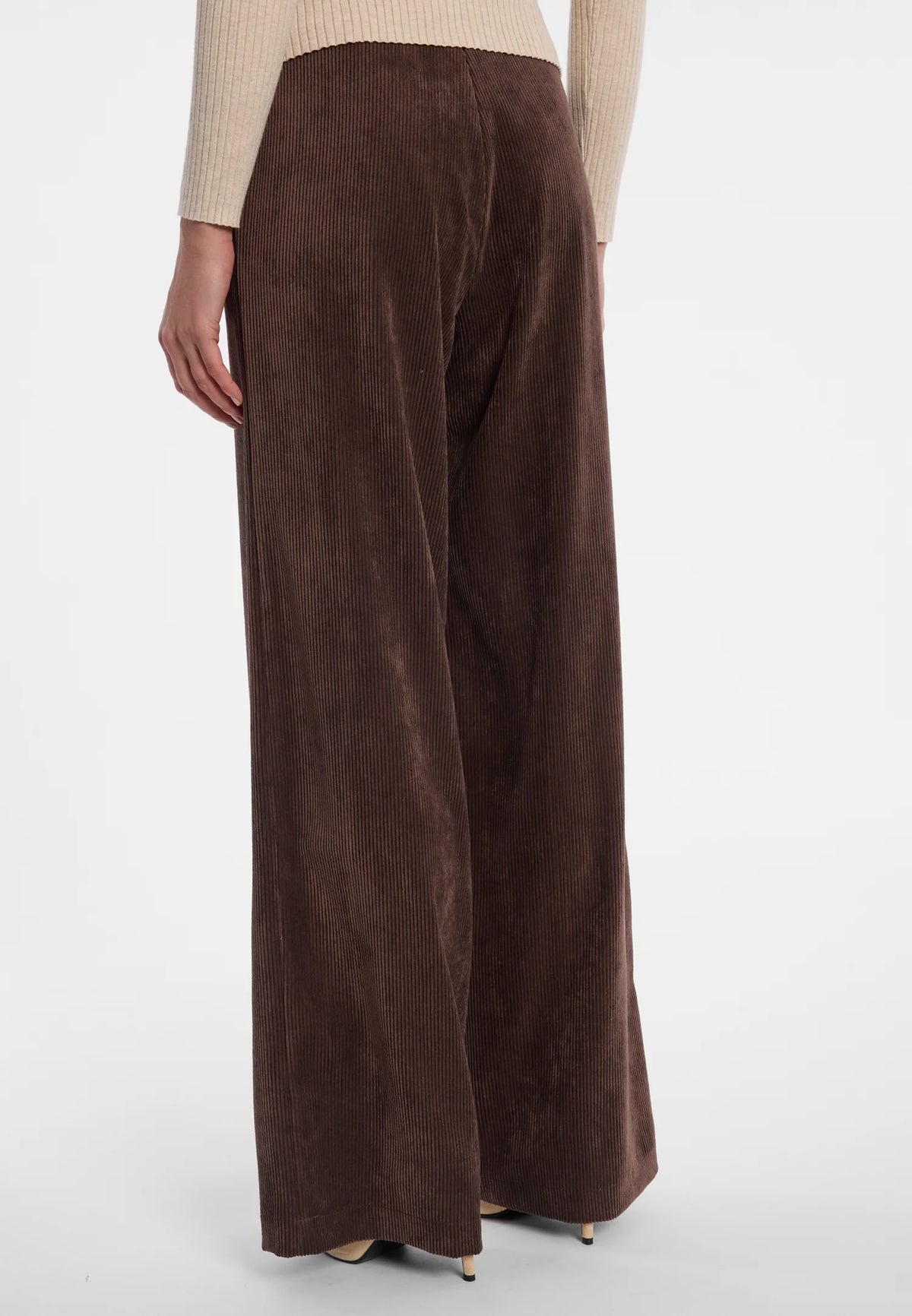 Ana Alcazar Wide-Leg Corduroy Trousers Enliria