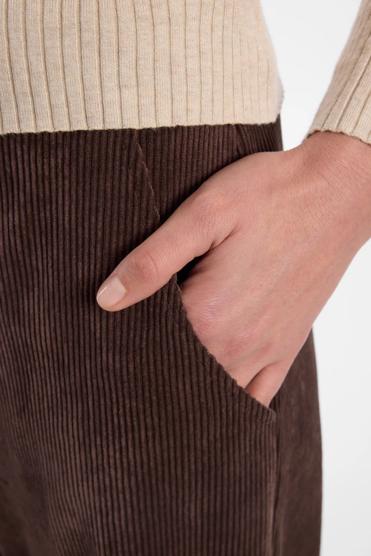 Ana Alcazar Wide-Leg Corduroy Trousers Enliria