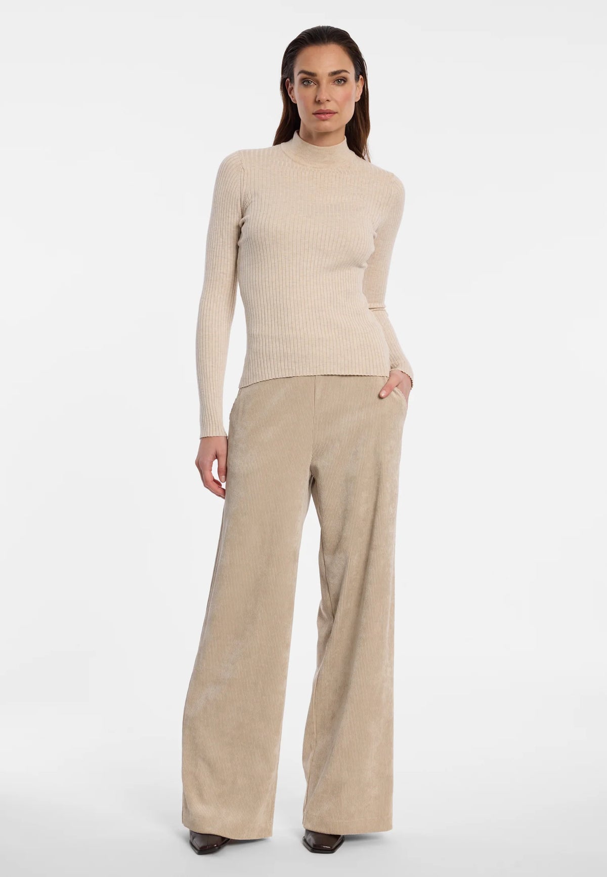 Ana Alcazar Wide-Leg Corduroy Trousers Enliria
