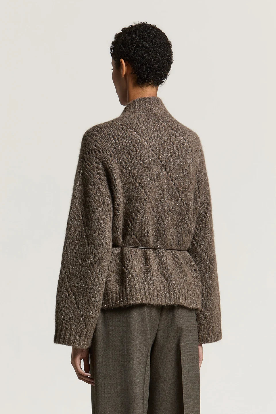 Peserico Alpaca Wool and Cotton Cardigan