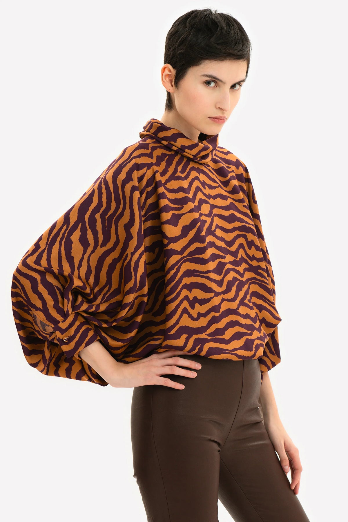 Kristina Ti Calista Zebra Blouse