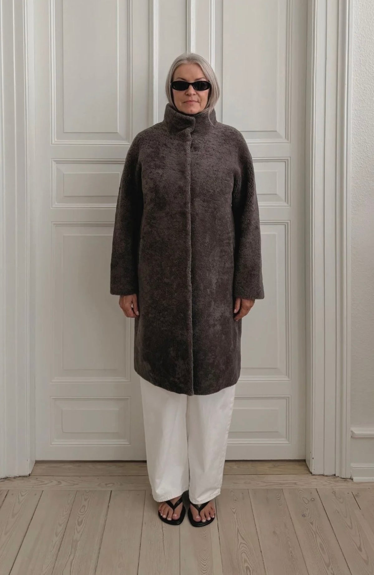 O’tay Jaclyn Shearling Coat