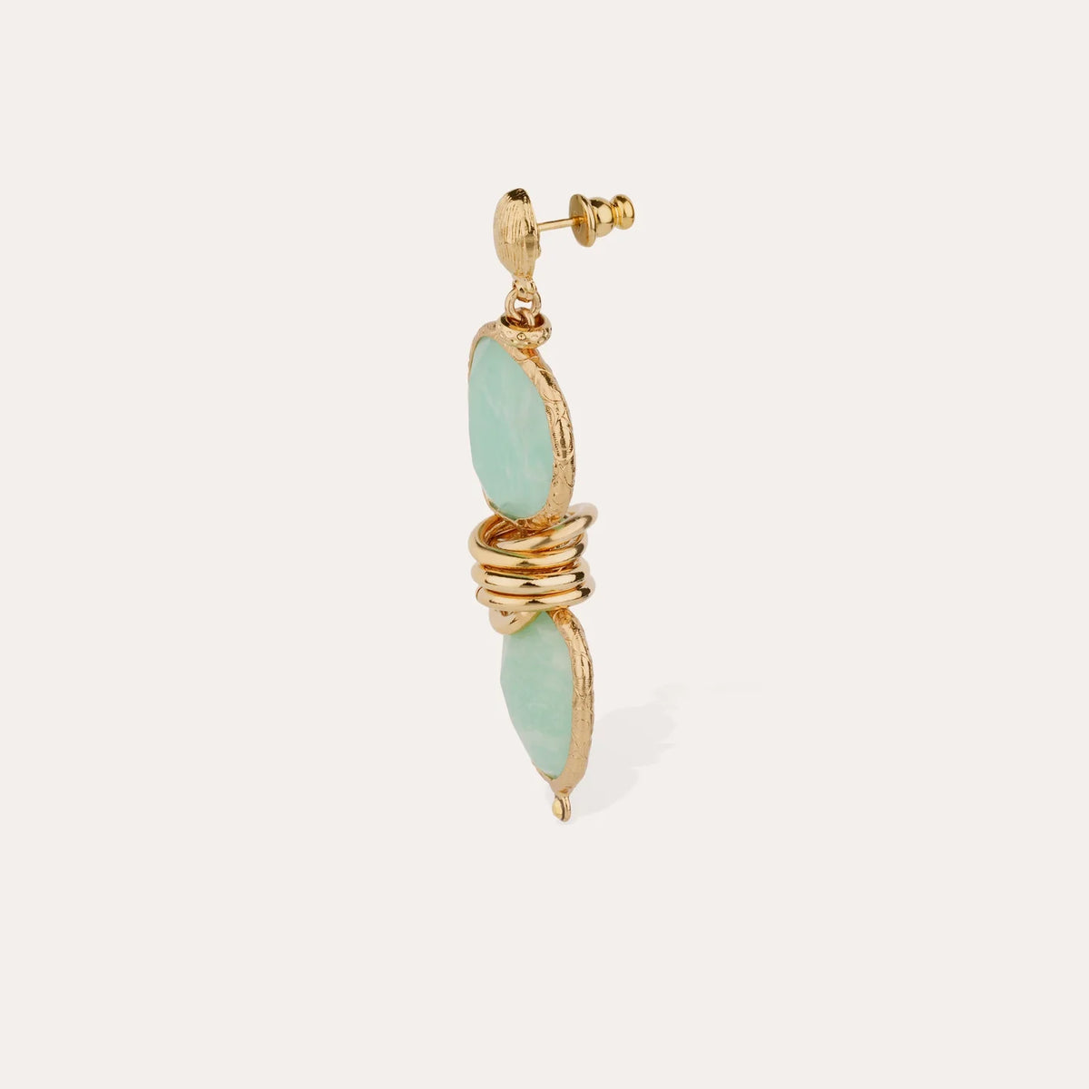 Gas Bijoux Amazonite Stone Earrings
